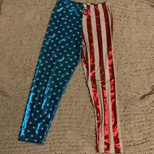 USA Shiny Leggings